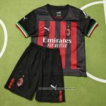1ª Camiseta AC Milan Nino 2022 2023