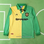 3ª Camiseta Manchester United Retro Manga Larga 1992-1994