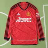1ª Camiseta Manchester United Manga Larga 2023 2024