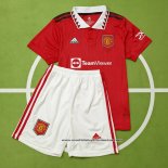 1ª Camiseta Manchester United Nino 2022 2023