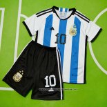 1ª Camiseta Argentina Jugador Messi Nino 2022