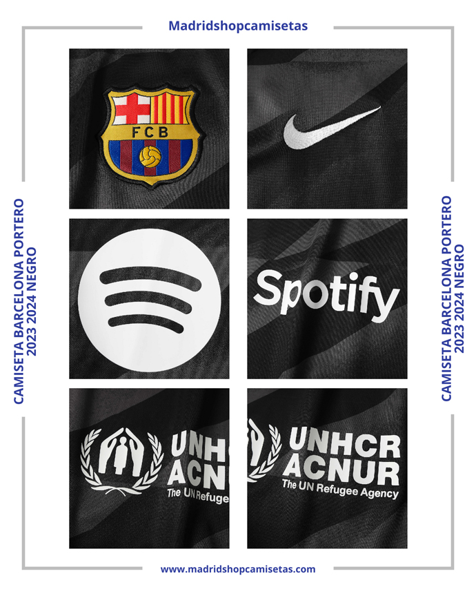 Camiseta Barcelona Portero 2023 2024 Negro