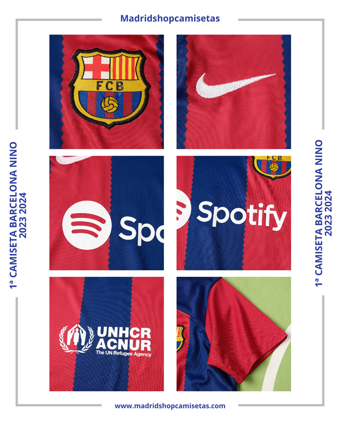 1ª Camiseta Barcelona Nino 2023 2024