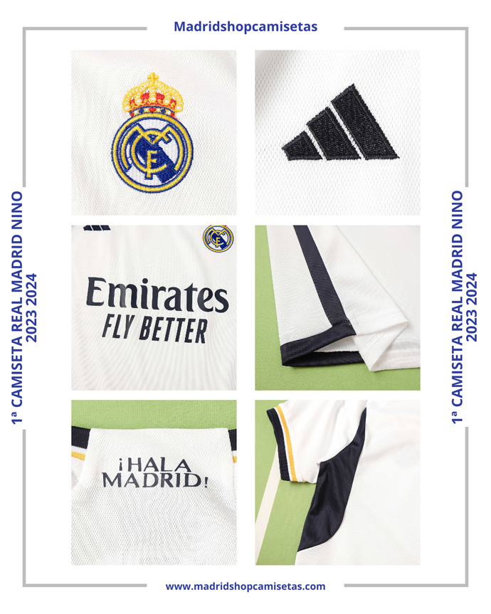 1ª Camiseta Real Madrid Nino 2023 2024