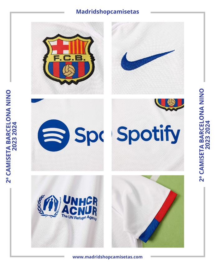 2ª Camiseta Barcelona Nino 2023 2024