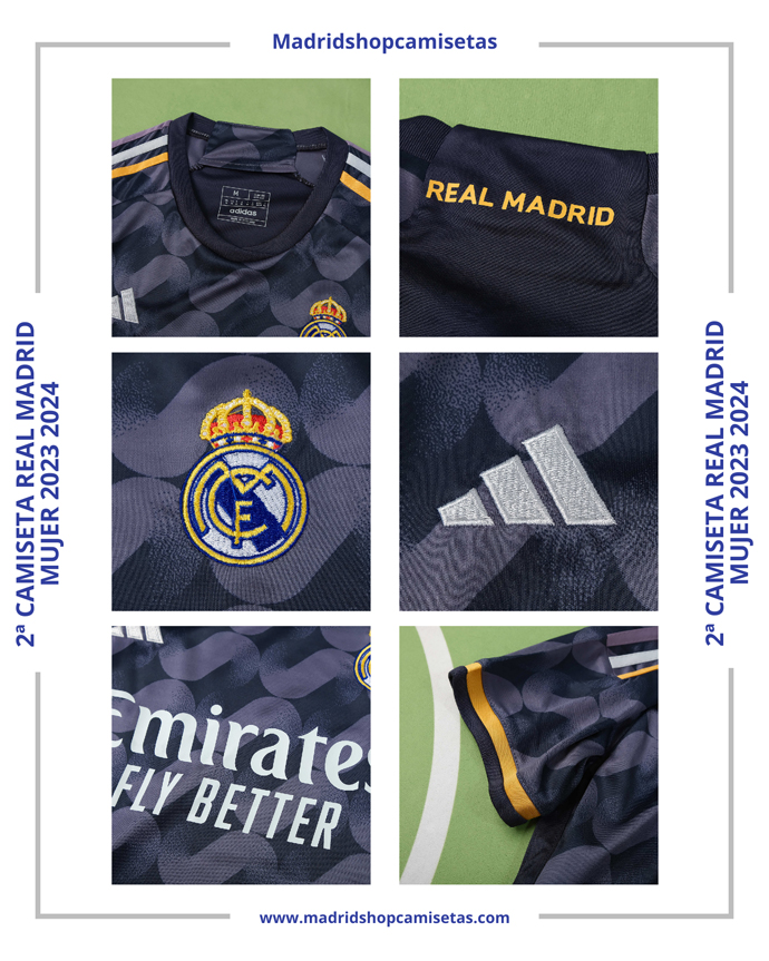 2ª Camiseta Real Madrid Mujer 2023 2024