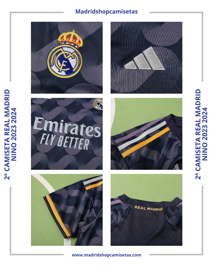 2ª Camiseta Real Madrid Nino 2023 2024