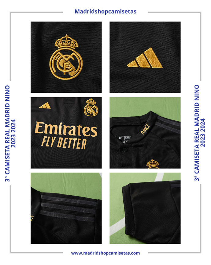3ª Camiseta Real Madrid Nino 2023 2024